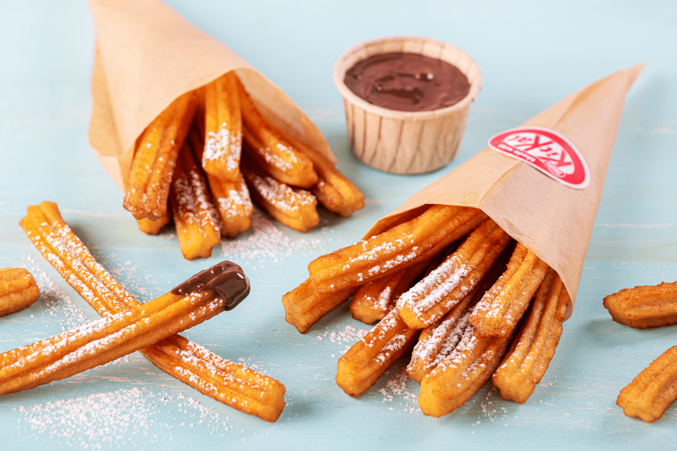 Churros su KitKat padažu